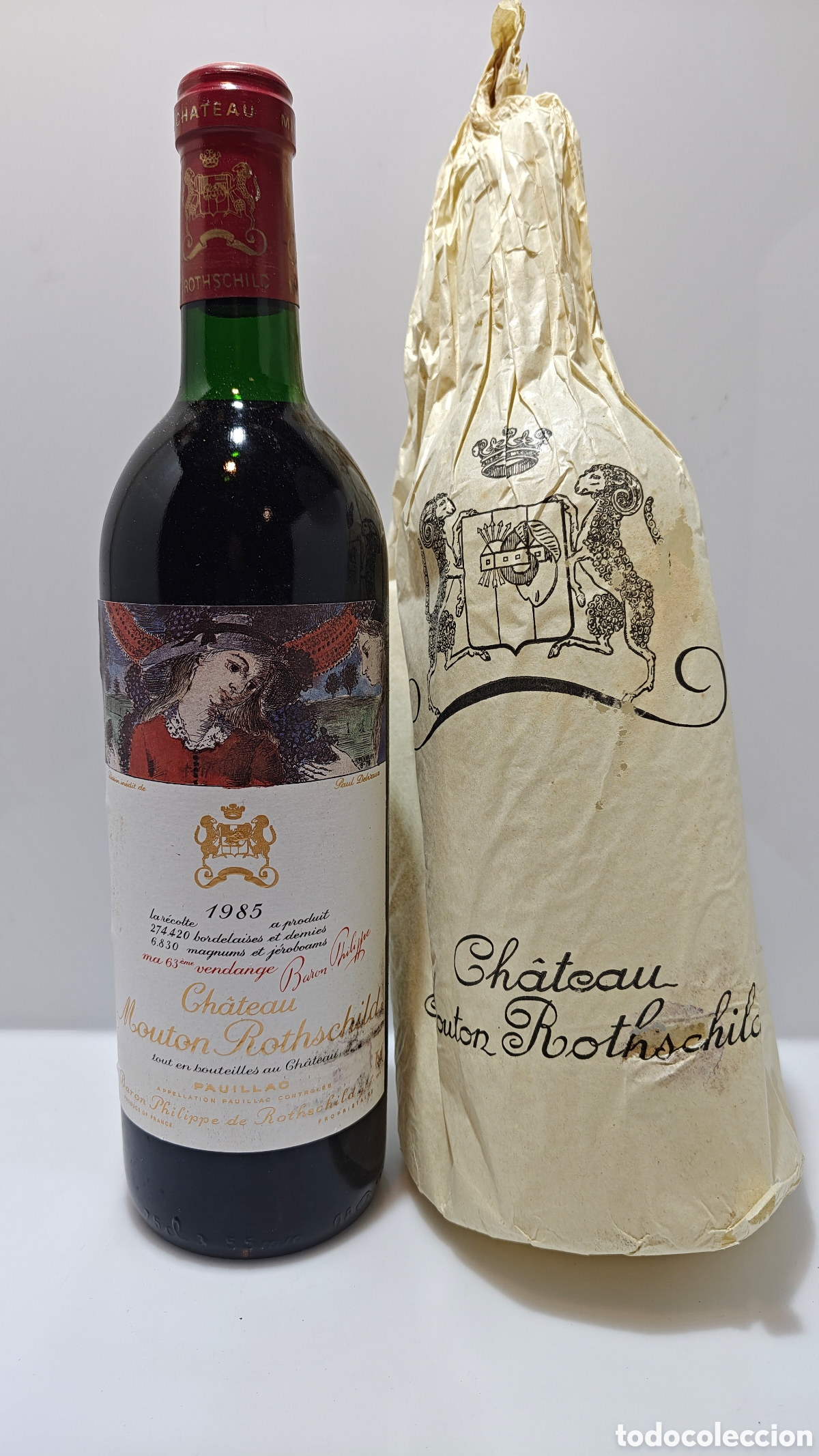 Coleccionismo de vinos y licores: 1985 Ch&acirc;teau Mouton Rothschild Pauillac 1er Grand Cru Class&eacute; (Francia)