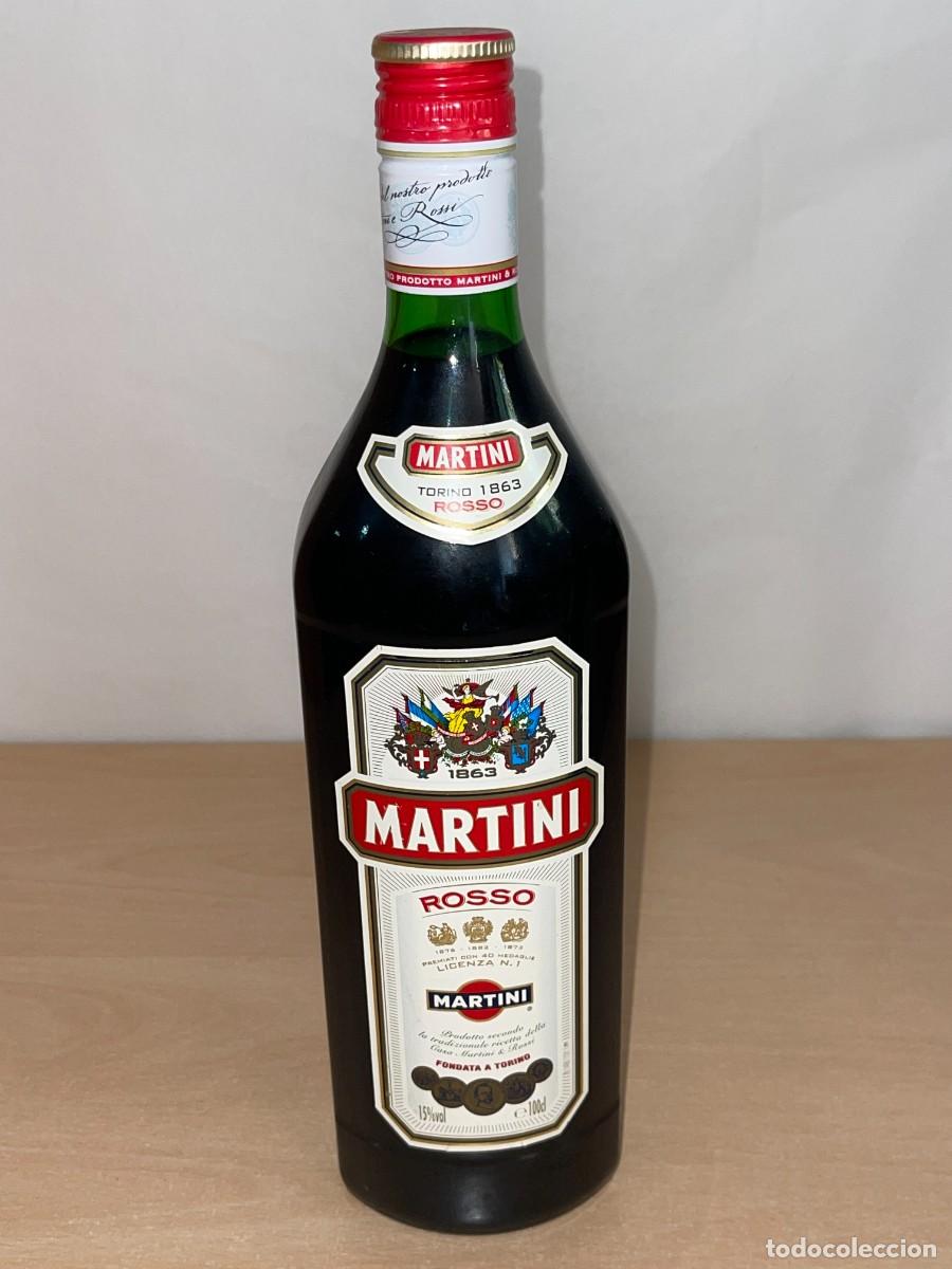 Coleccionismo de vinos y licores: Antigua Botella MARTINI Rosso Licenza N.1 Martini & Rossi Torino 1863 1 Litro