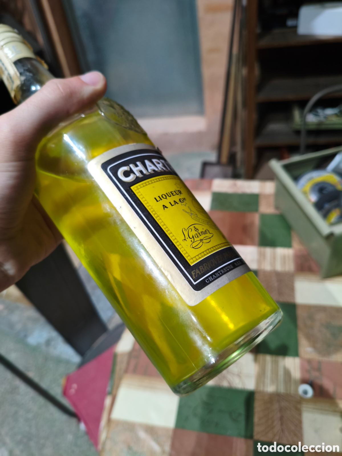 Coleccionismo de vinos y licores: Botella Chartreuse 43 grados - Foto 5
