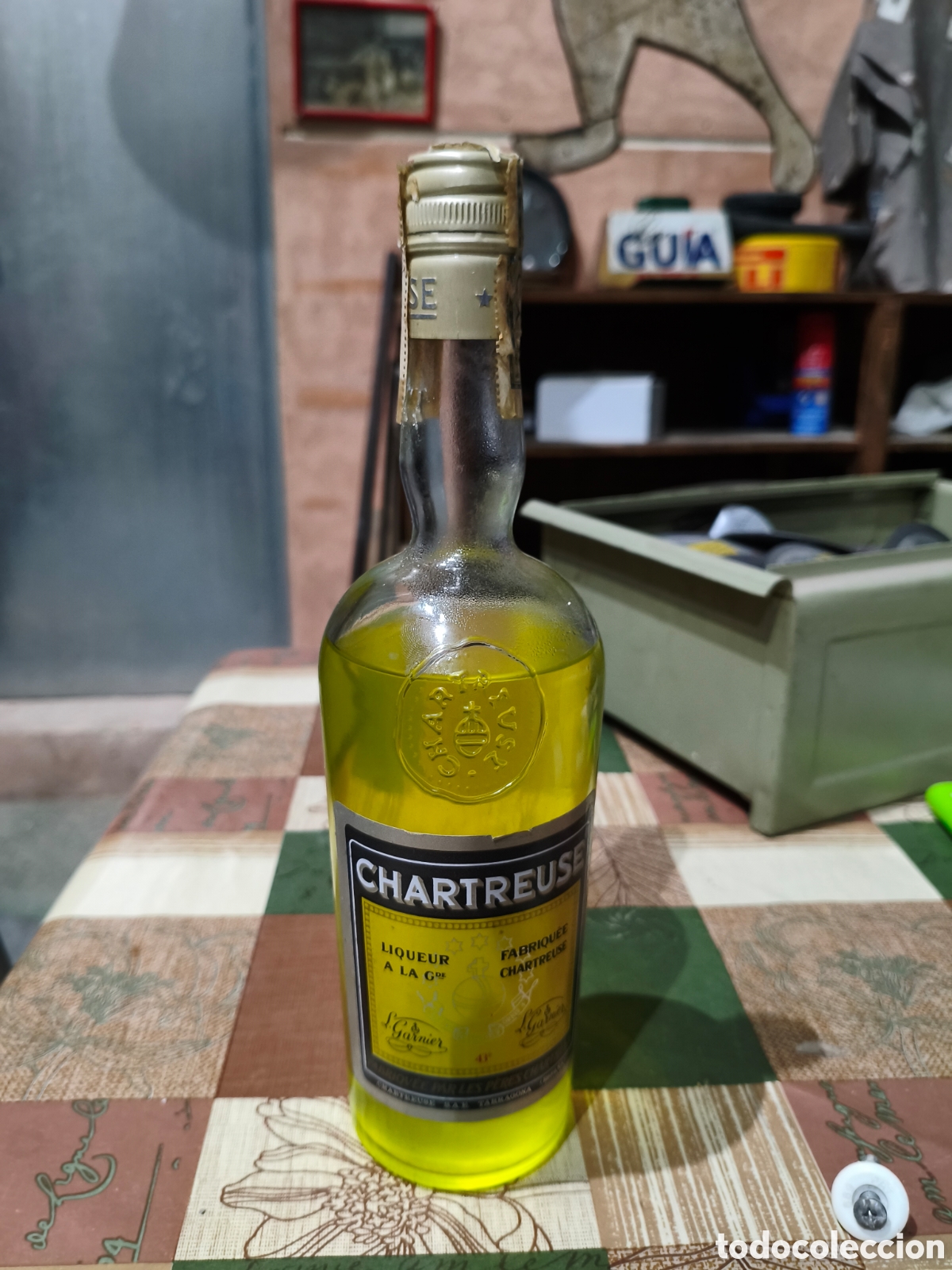 Coleccionismo de vinos y licores: Botella Chartreuse 43 grados
