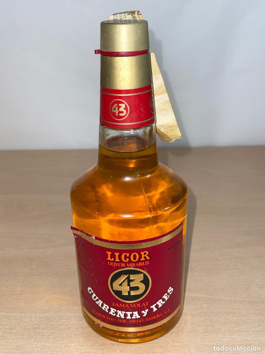 Coleccionismo de vinos y licores: Antigua Botella LICOR 43 Fama Volat Cuarenta y Tres Liquor Mirabilis Diego Zamora Cartagena Espa&ntilde;a