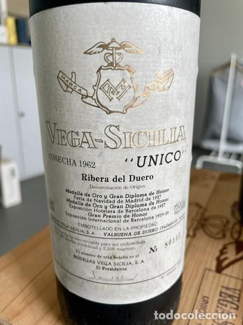 Coleccionismo de vinos y licores: VEGA SICILIA UNICO 1962 - 1 botella 75 cc.