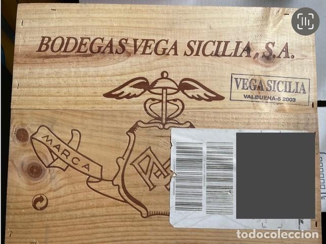 Coleccionismo de vinos y licores: VEGA SICILIA VALBUENA 5&ordm; A&Ntilde;O 2003 - Caja de tres botellas 75 cl