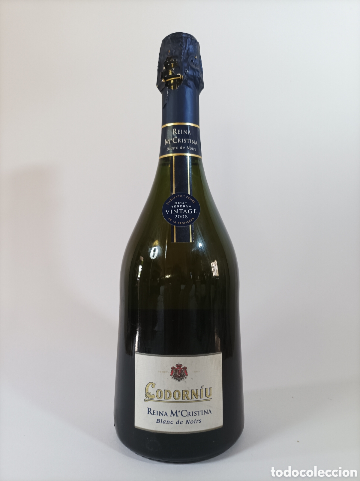 Coleccionismo de vinos y licores: CODORNIU. REINA MAR&Iacute;A CRISTINA. BRUT RESERVA VINTAGE 2008. BOTELLA CAVA. VER FOTOS.