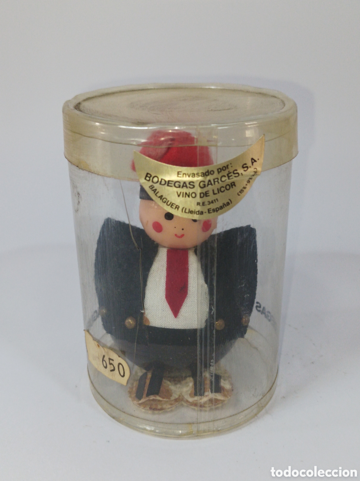 Coleccionismo de vinos y licores: VINO DE LICOR. MINIATURA BODEGAS GARCES. ARTESAN&Iacute;A BOTELLIN ANTIGUO.