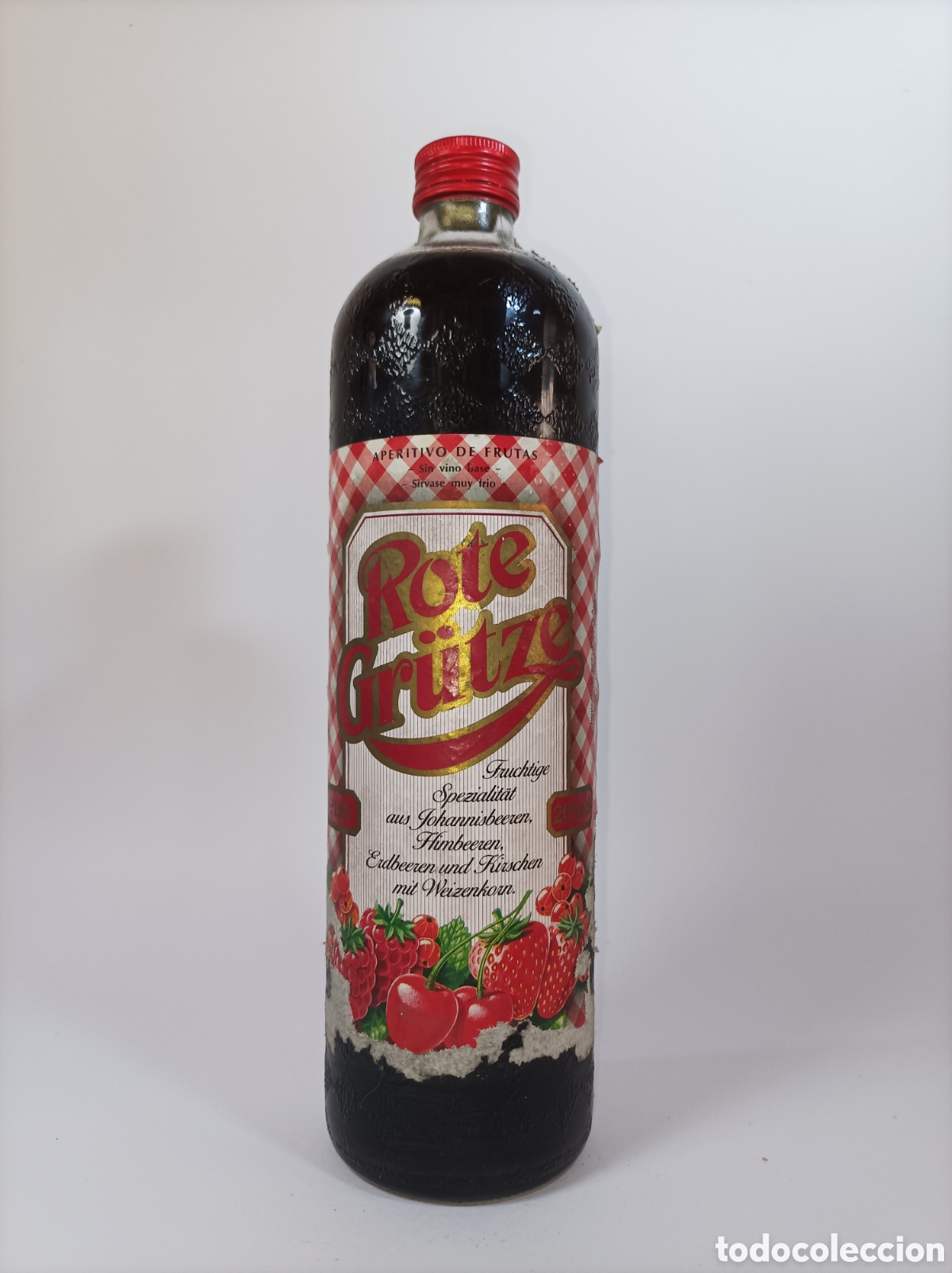 Coleccionismo de vinos y licores: ROTE GR&Uuml;TZE 1L. APERITIVO. SIN ABRIR. BOTELLA ANTIGUA VINO LICOR.
