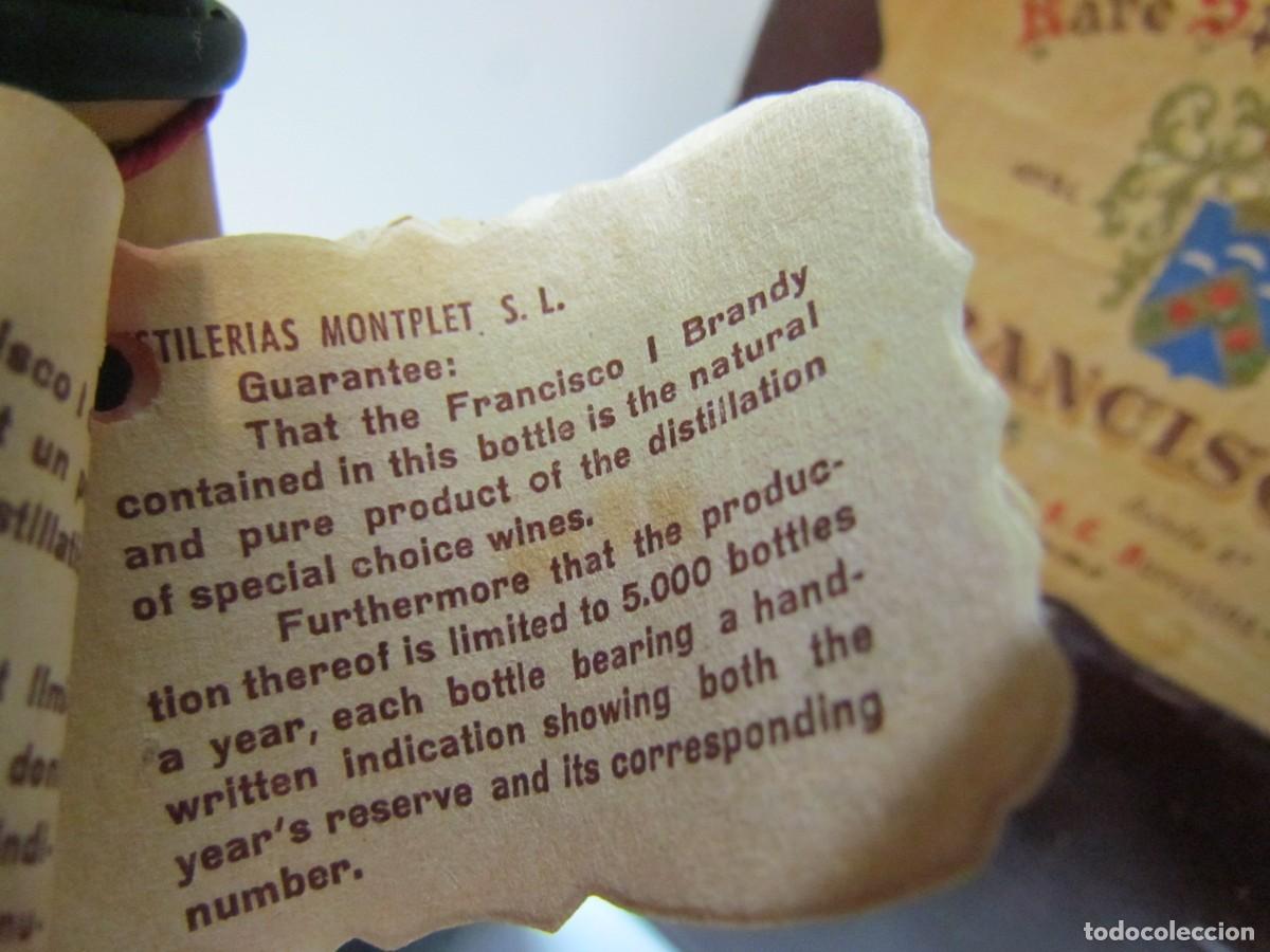 Coleccionismo de vinos y licores: 1 x Brandy Francisco I - Foto 7