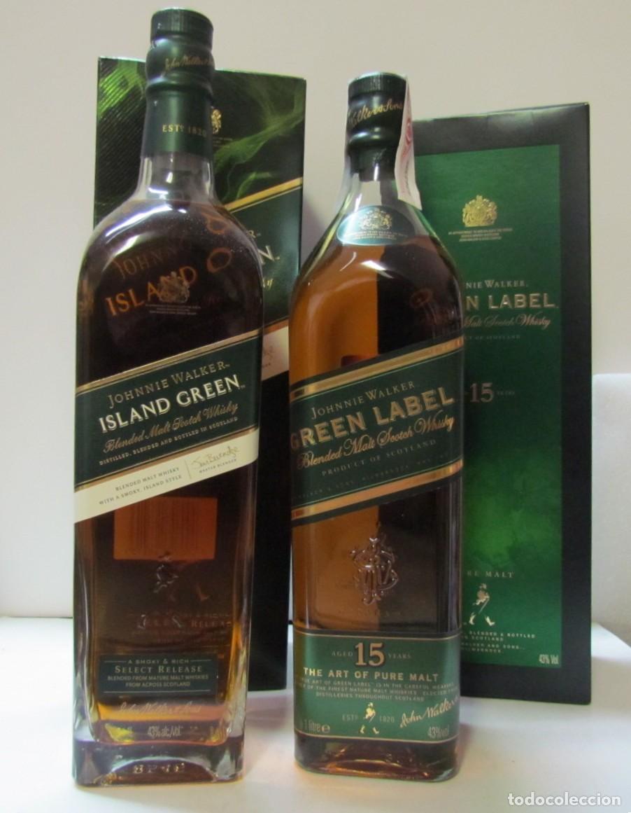 Coleccionismo de vinos y licores: 1 x Johnnie Walker Green Label 15 YO