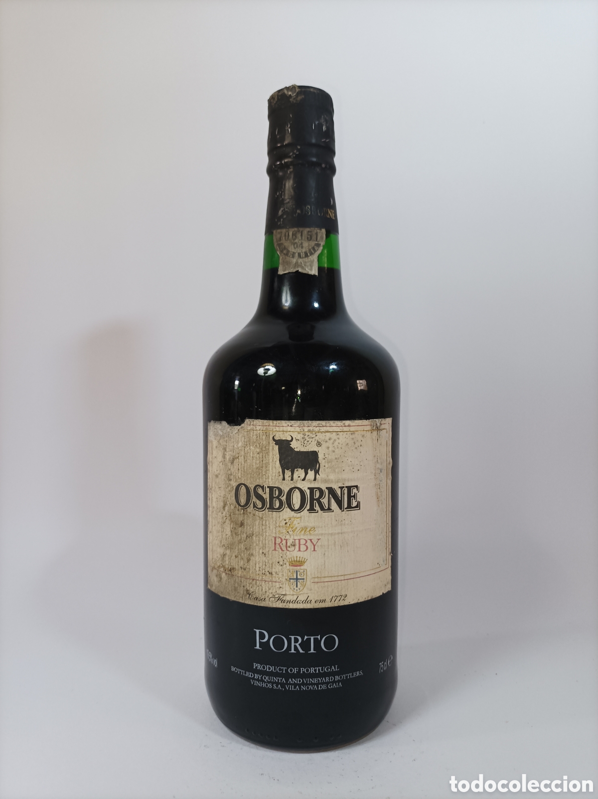 Coleccionismo de vinos y licores: OSBORNE FINO RUBY. PORTO. BOTELLA ANTIGUA LICOR. PORTUGAL.