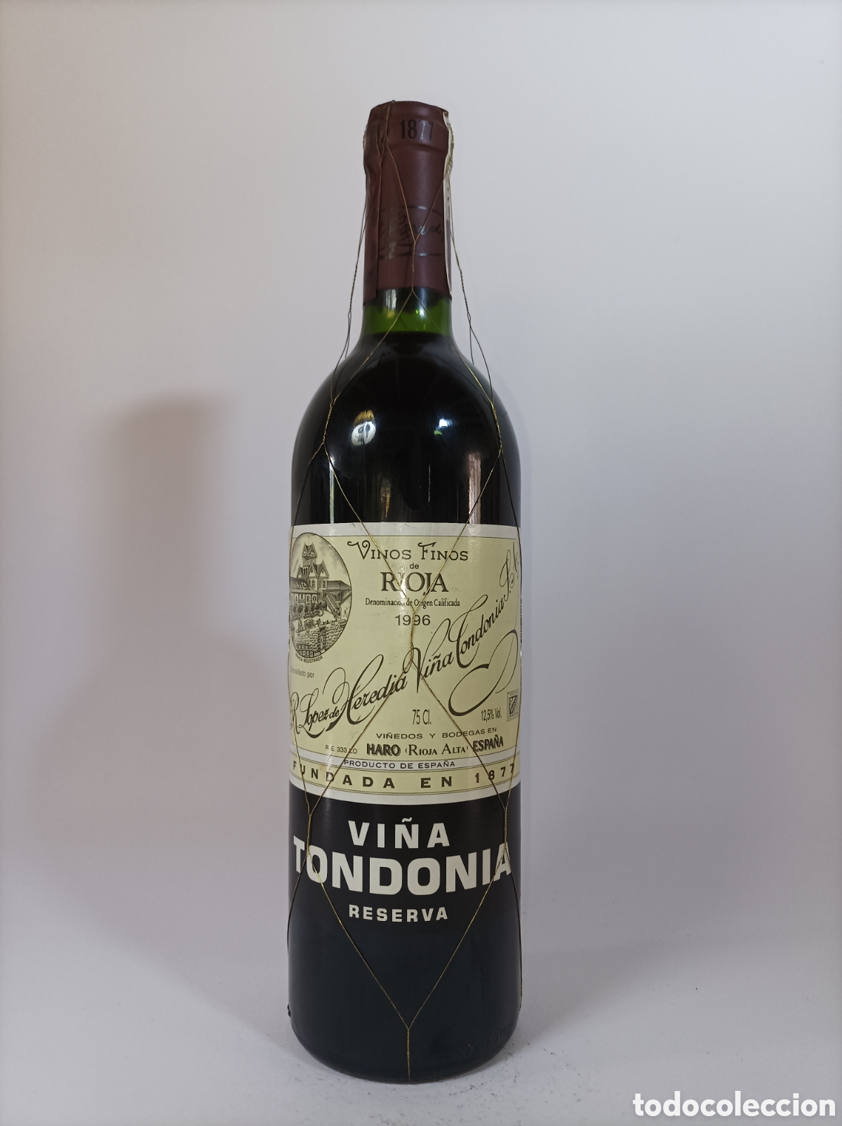 Coleccionismo de vinos y licores: VI&Ntilde;A TONDONIA. RESERVA 1982. RIOJA. BOTELLA VINO ANTIGUA.