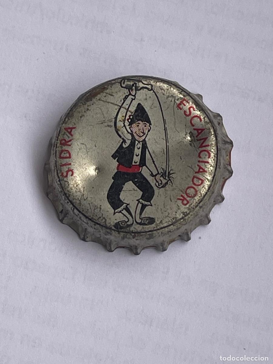 Coleccionismo de vinos y licores: TAPON CORONA - CHAPA ESPA&Ntilde;OLA DE SIDRA - ESCANCIADOR -