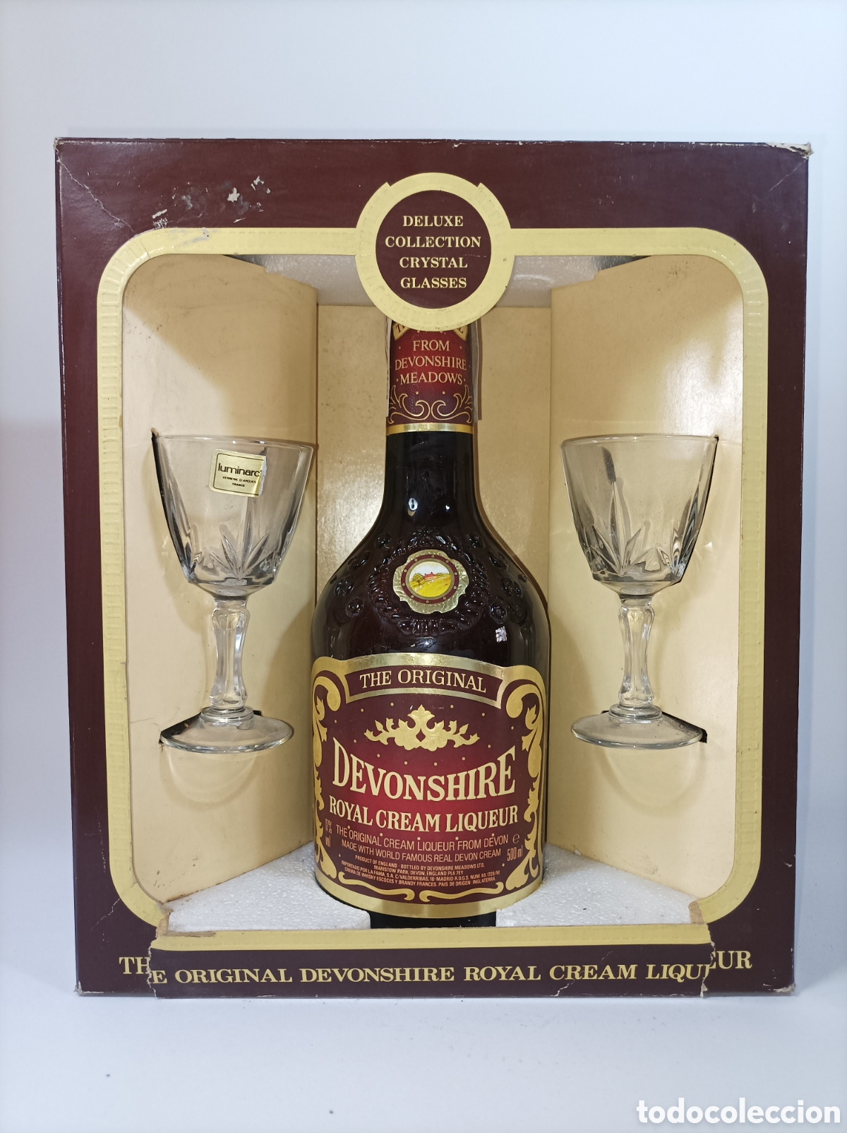 Coleccionismo de vinos y licores: DEVONSHIRE ROYAL CREAM LICOR. BOTELLA ANTIGUA VER FOTOS.