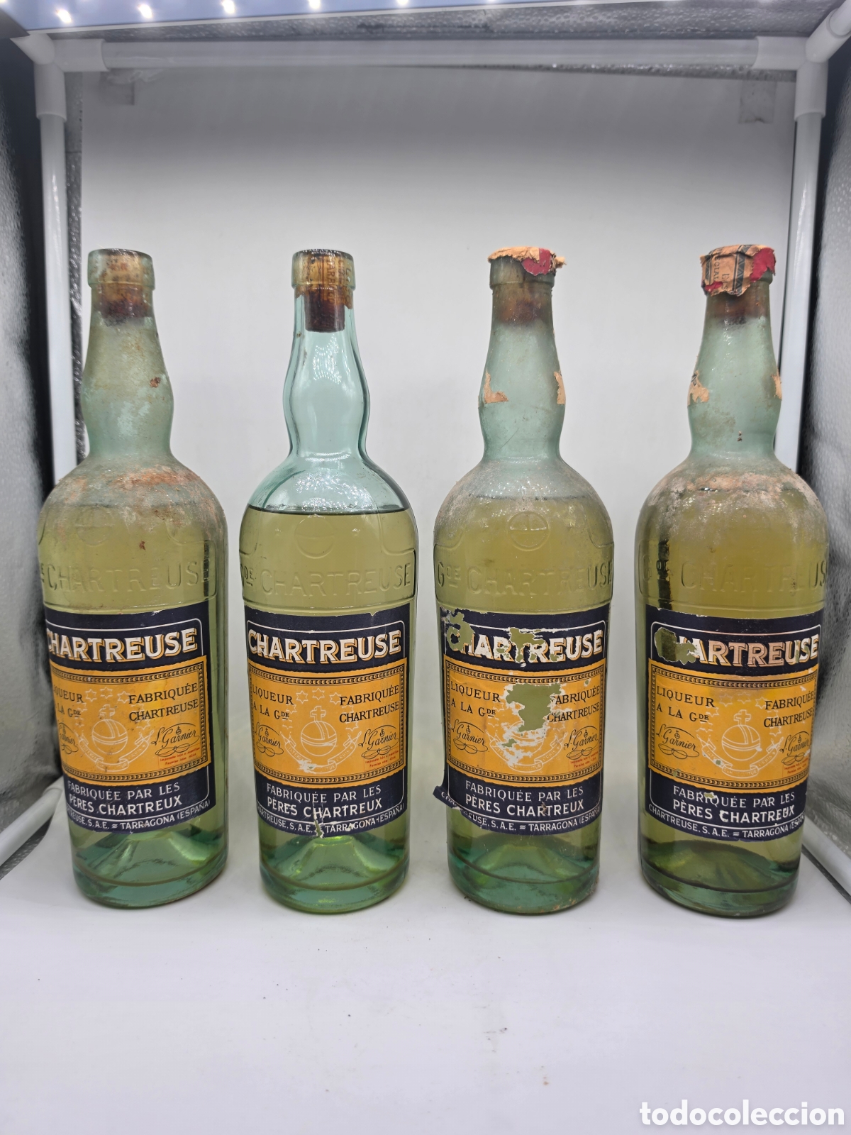 Coleccionismo de vinos y licores: 4 botellas de Chartreuse Seisentas 70cl amarillas