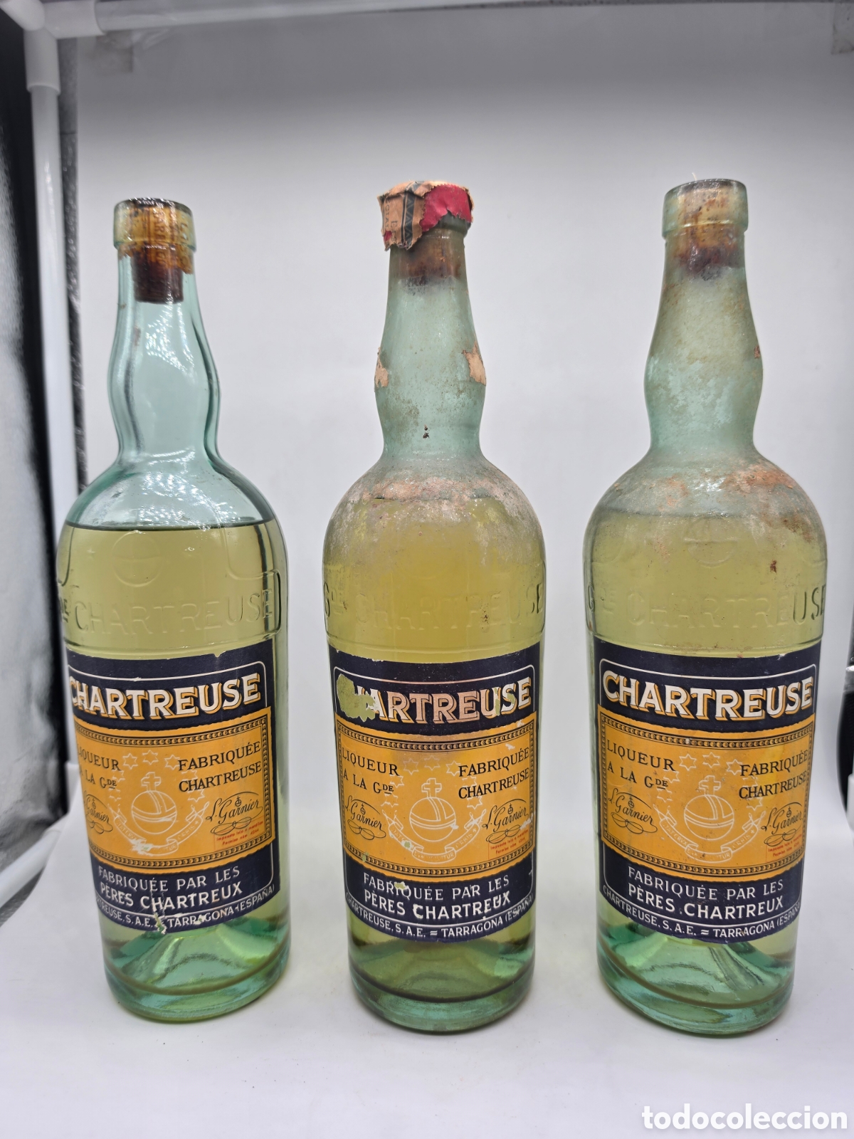 Coleccionismo de vinos y licores: 3 botellas de Chartreuse Seisenta 70cl amarillas