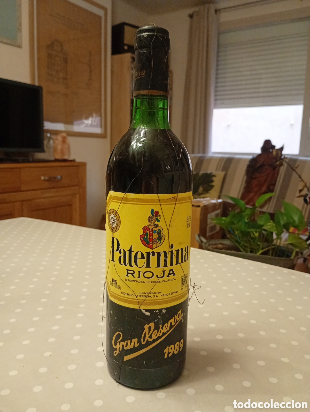 Coleccionismo de vinos y licores: BOTELLA DE VINO RIOJA PATERNINA GRAN RESERVA 1989, HARO