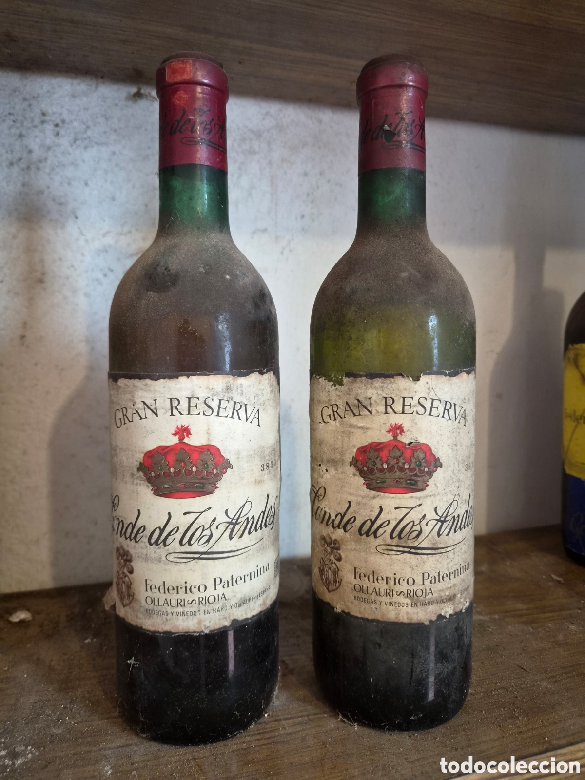 Coleccionismo de vinos y licores: Conde de los Andes - Gran reserva