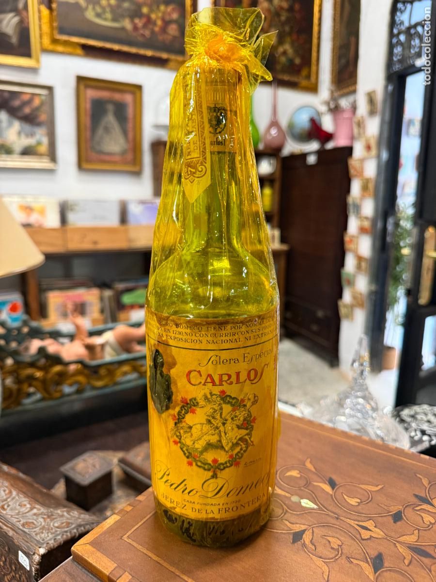 Coleccionismo de vinos y licores: BOTELLA BRANDY SOLERA ESPECIAL CARLOS I - PEDRO DOMECQ - JEREZ DE LA FRONTERA