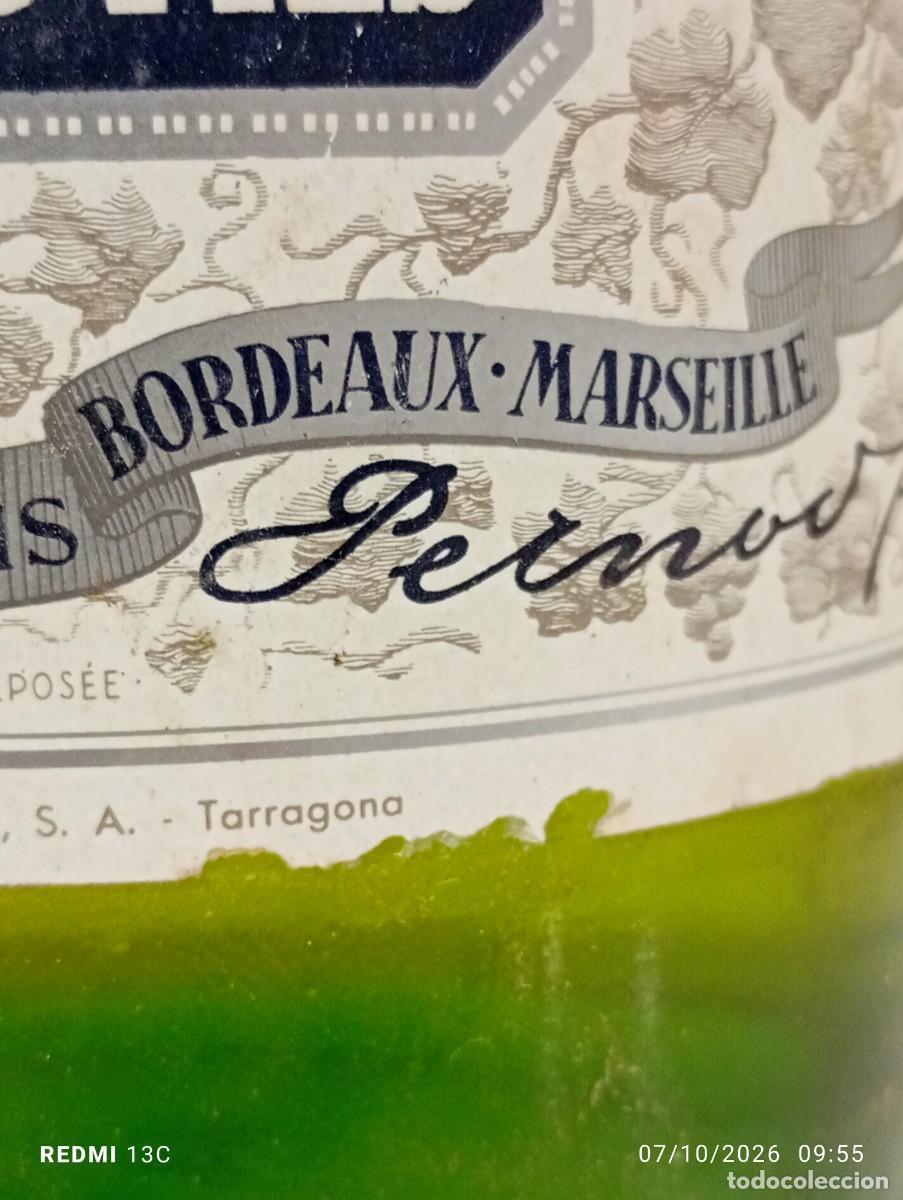 Coleccionismo de vinos y licores: BOTELLA PERNOD FILS - TARRAGONA - 45&ordm; SELLADA - Foto 2