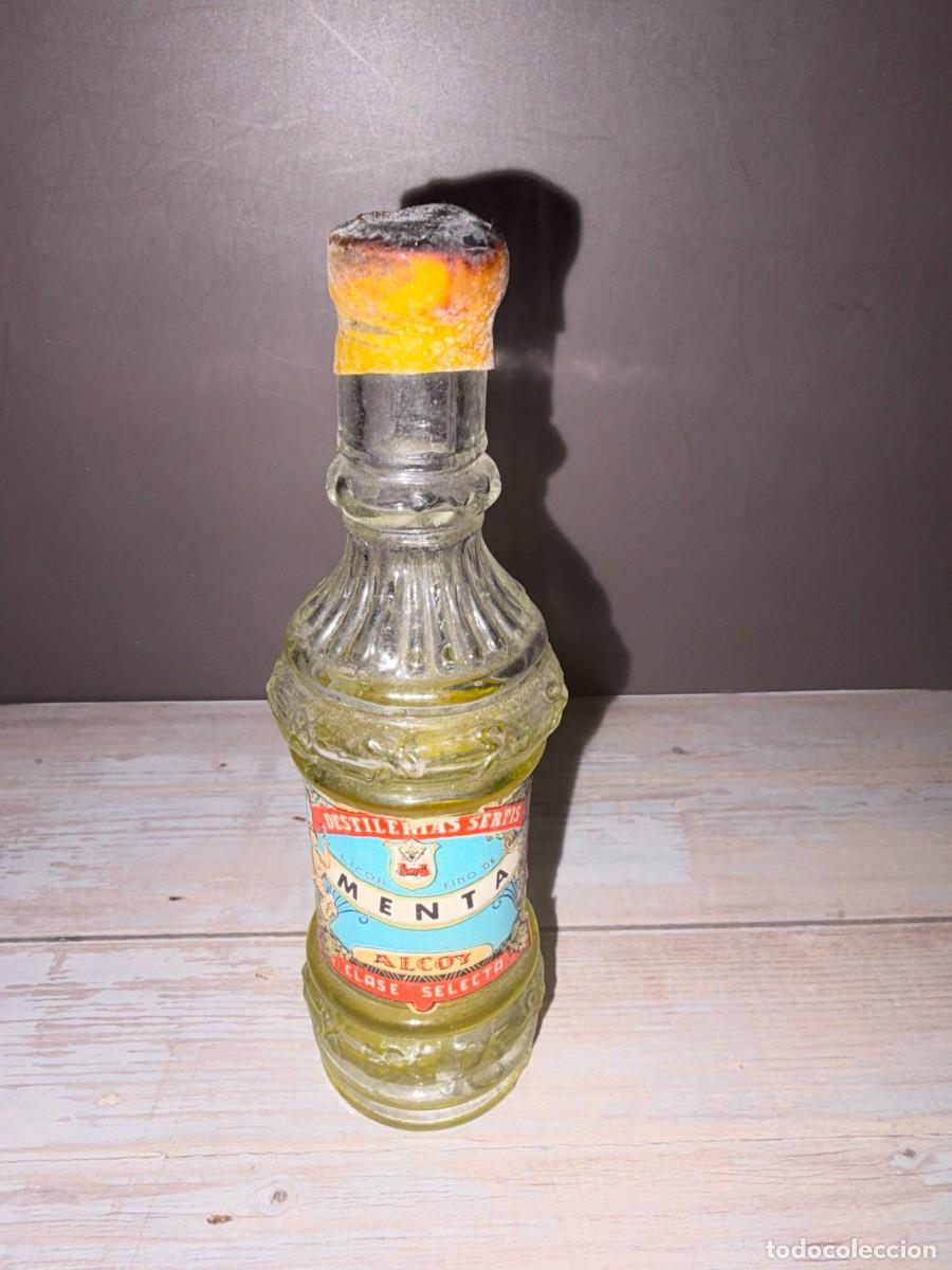 Coleccionismo de vinos y licores: BOTELL&Iacute;N. LICOR FINO DE MENTA. CLASE SELECTA. DESTILERIAS SERPIS. ALCOY