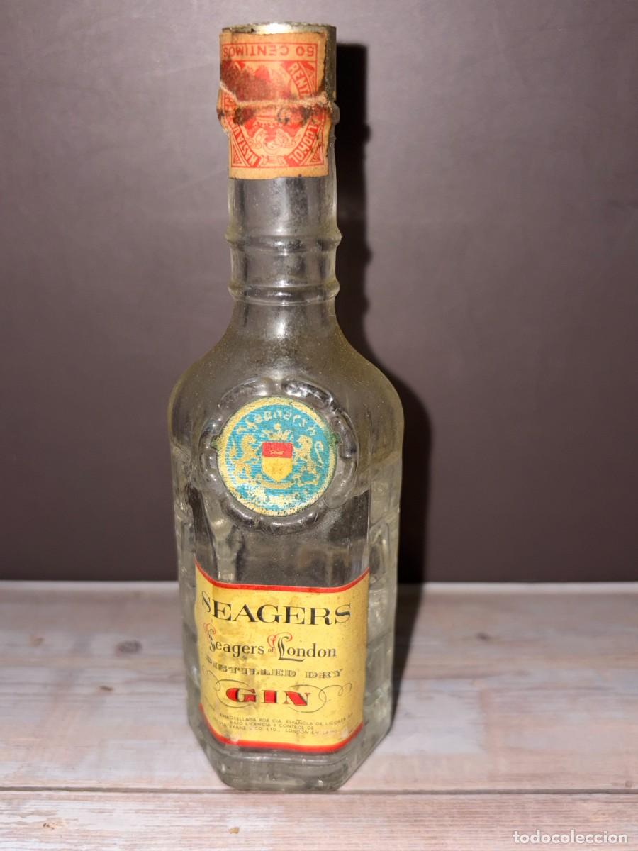 Coleccionismo de vinos y licores: BOTELL&Iacute;N. GIN. SEAGERS LONDON.