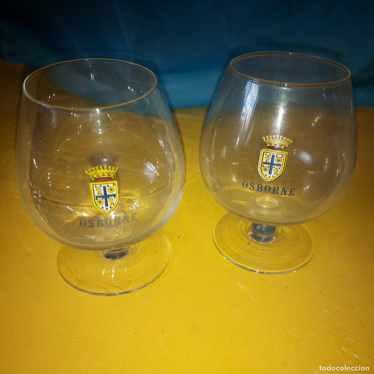 Coleccionismo de vinos y licores: COPA OSBORNE - CO&Ntilde;AC - BRANDY . 2 copas