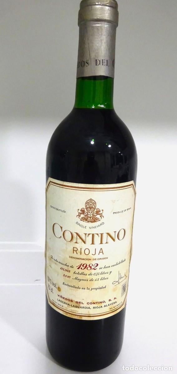 Sammlung von Weinen und Lik&ouml;ren: BOTELLA DE VINO RIOJA CONTINO RESERVA COSECHA EXCELENTE 1982