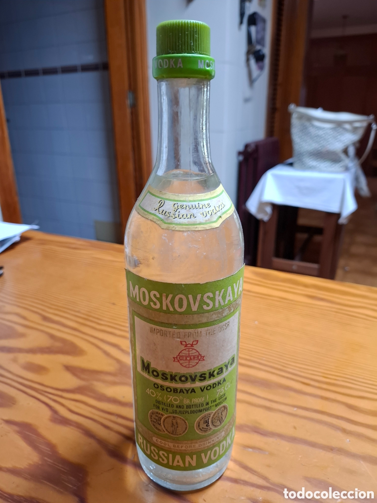 Coleccionismo de vinos y licores: Vodka USSR MOSCOVSKAYA