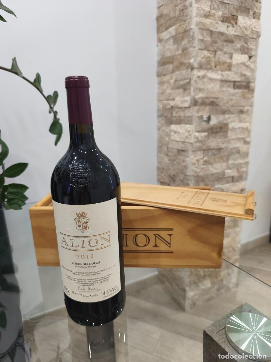 Coleccionismo de vinos y licores: Vino Ali&oacute;n 2012 Cosecha Formato Magnum (1,5 Litros) con Estuche de Madera Original