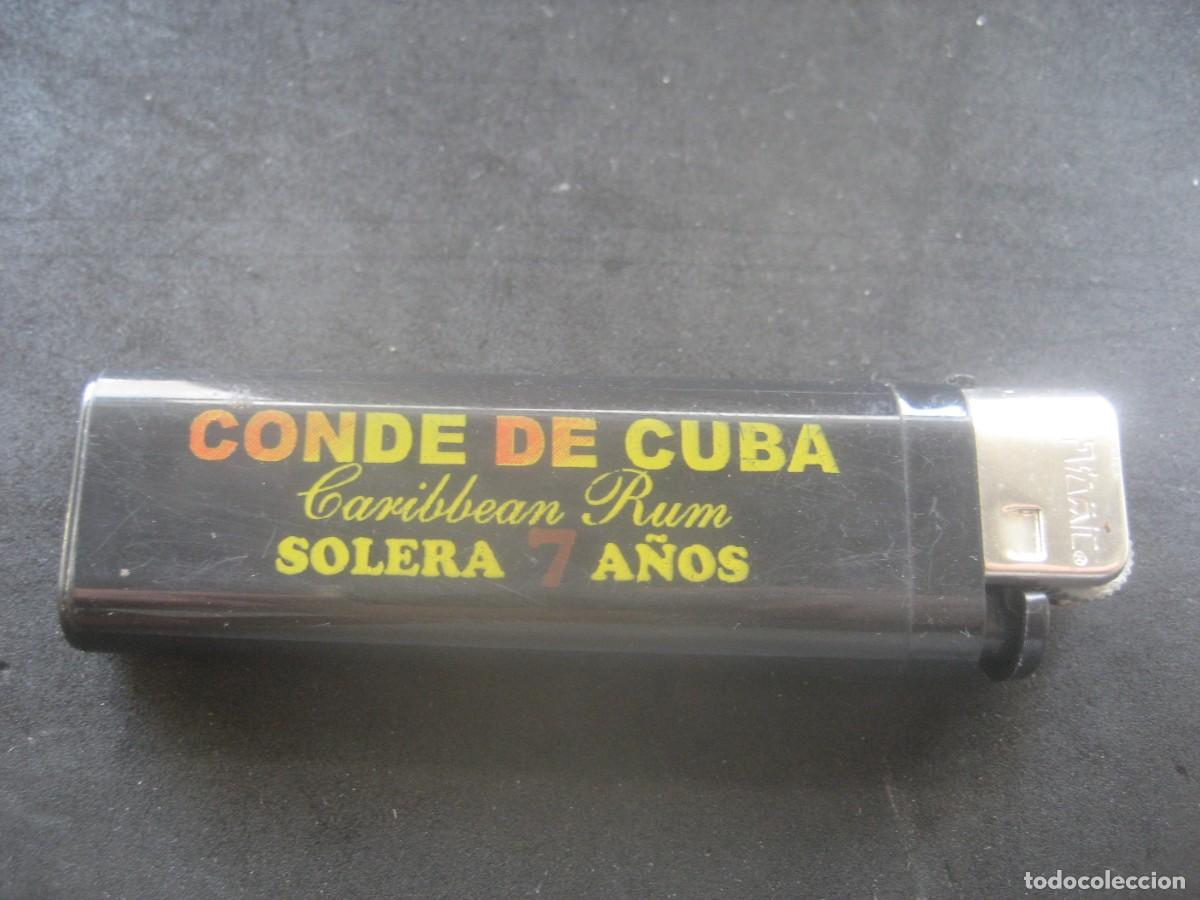 Coleccionismo de vinos y licores: MECHERO ENCENDEDOR RON CONDE DE CUBA