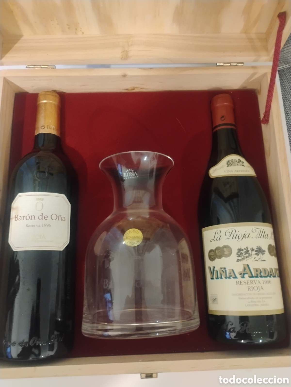 Coleccionismo de vinos y licores: Estuche de rioja reserva de 1996