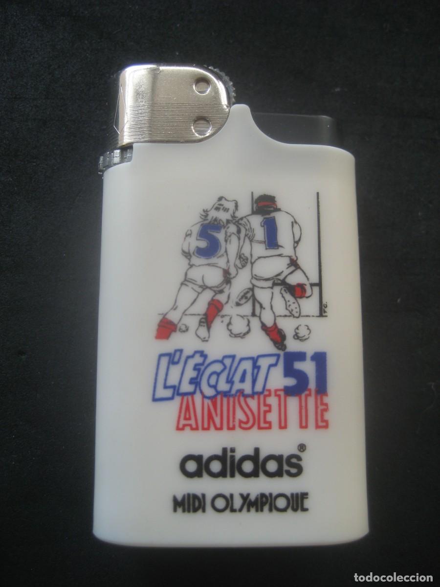 Colecionismo de vinhos e licores: MECHERO, ENCENDEDOR PASTIS 51 ANISETTE. ADIDAS N&ordm;7 RUGBY CLUB SURESNOIS
