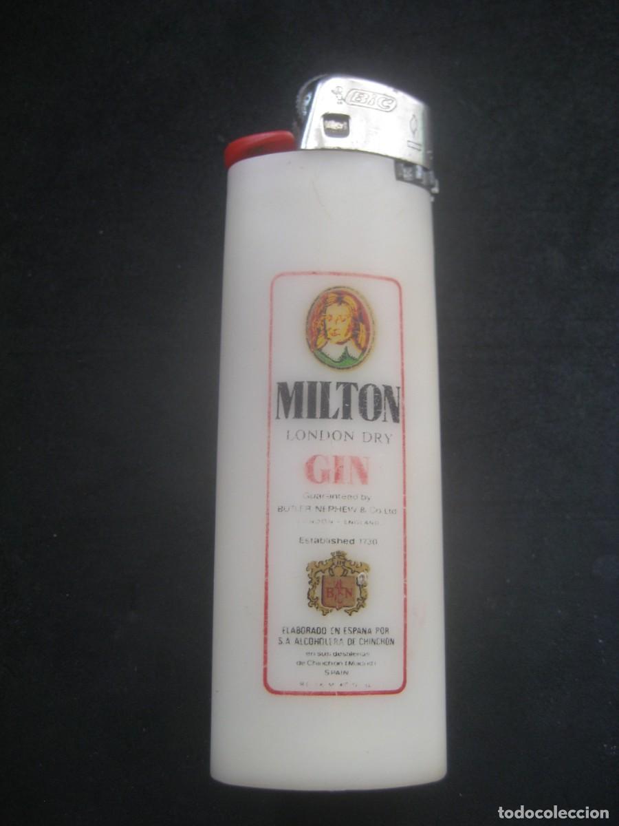 Coleccionismo de vinos y licores: MECHERO, ENCENDEDOR GINEBRA GIN MILTON N&ordm;1