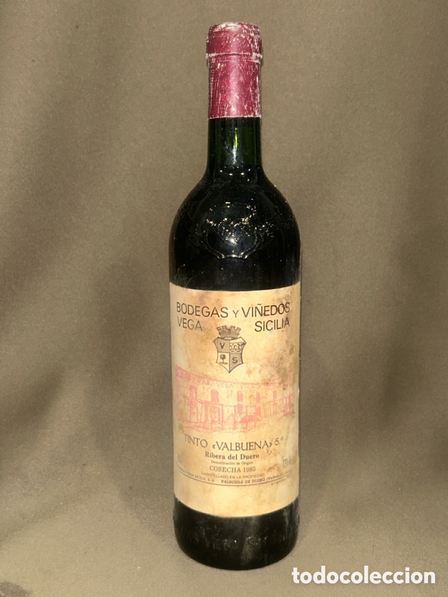 Coleccionismo de vinos y licores: VEGA SICILIA VALBUENA 5&ordm; A&Ntilde;O COSECHA 1985*LLENA Y PRECINTADA*VER FOTOS*