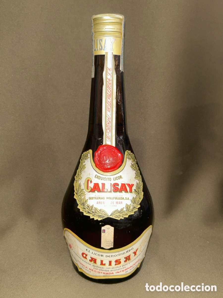 Colecionismo de vinhos e licores: BOTELLA DE LICOR CALISAY DESTILER&Iacute;AS MOLLFULLEDA,S.A. *PRECINTADA, LLENA, NUNCA ABIERTA*