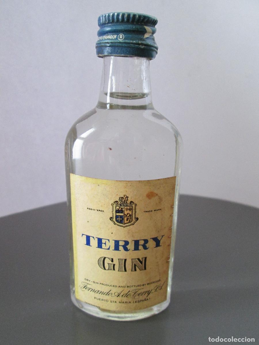 Colecionismo de vinhos e licores: BOTELLIN MINIATURA LICOR - TERRY GIN - LLENA