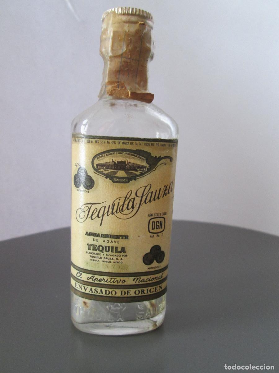 Colecionismo de vinhos e licores: BOTELLIN MINIATURA LICOR - TEQUILA SAUZA - VACIA