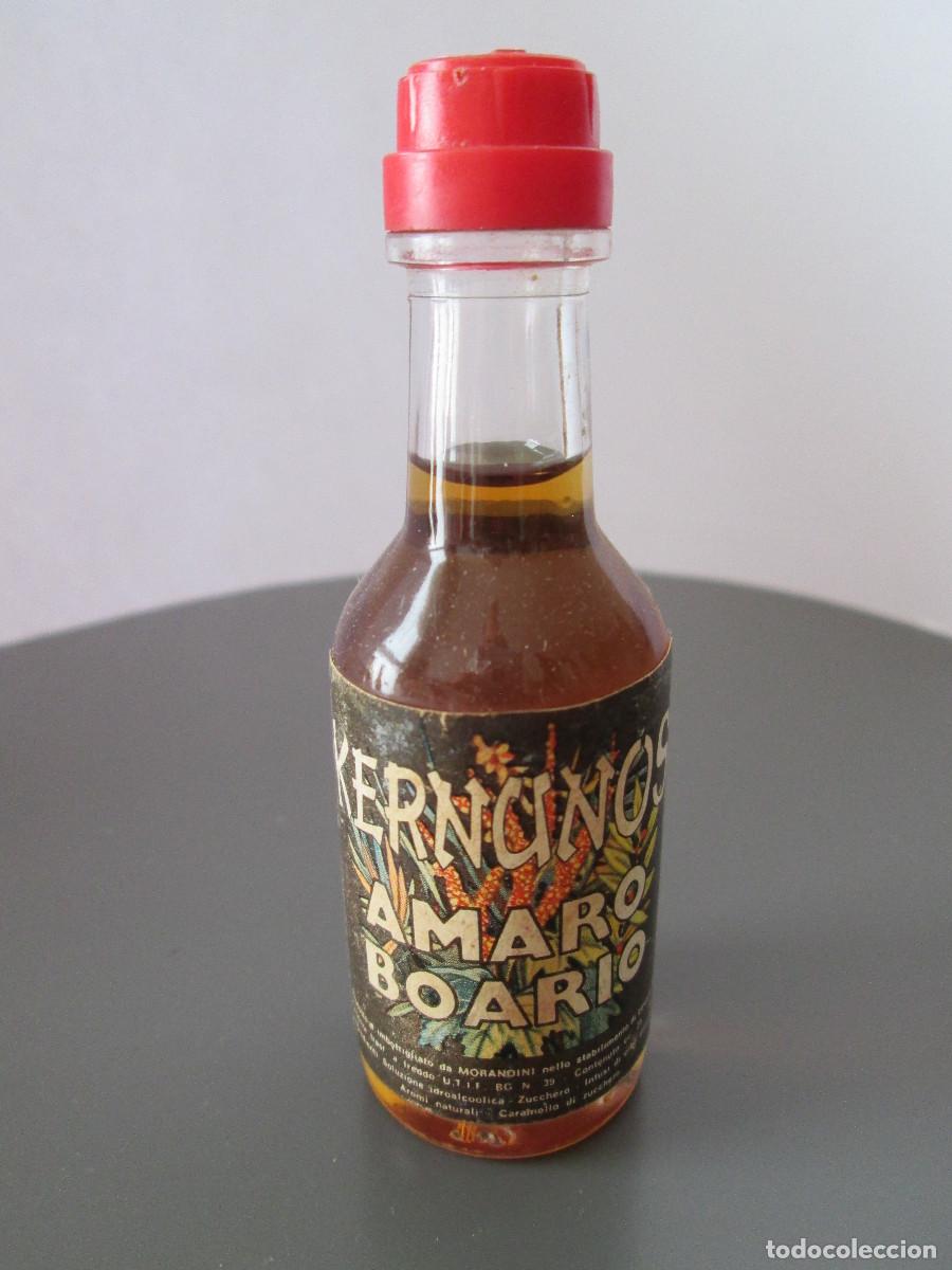Collection of wines and liquors: BOTELLIN MINIATURA LICOR - KERNUNOS - AMARO BOARIO - LLENA