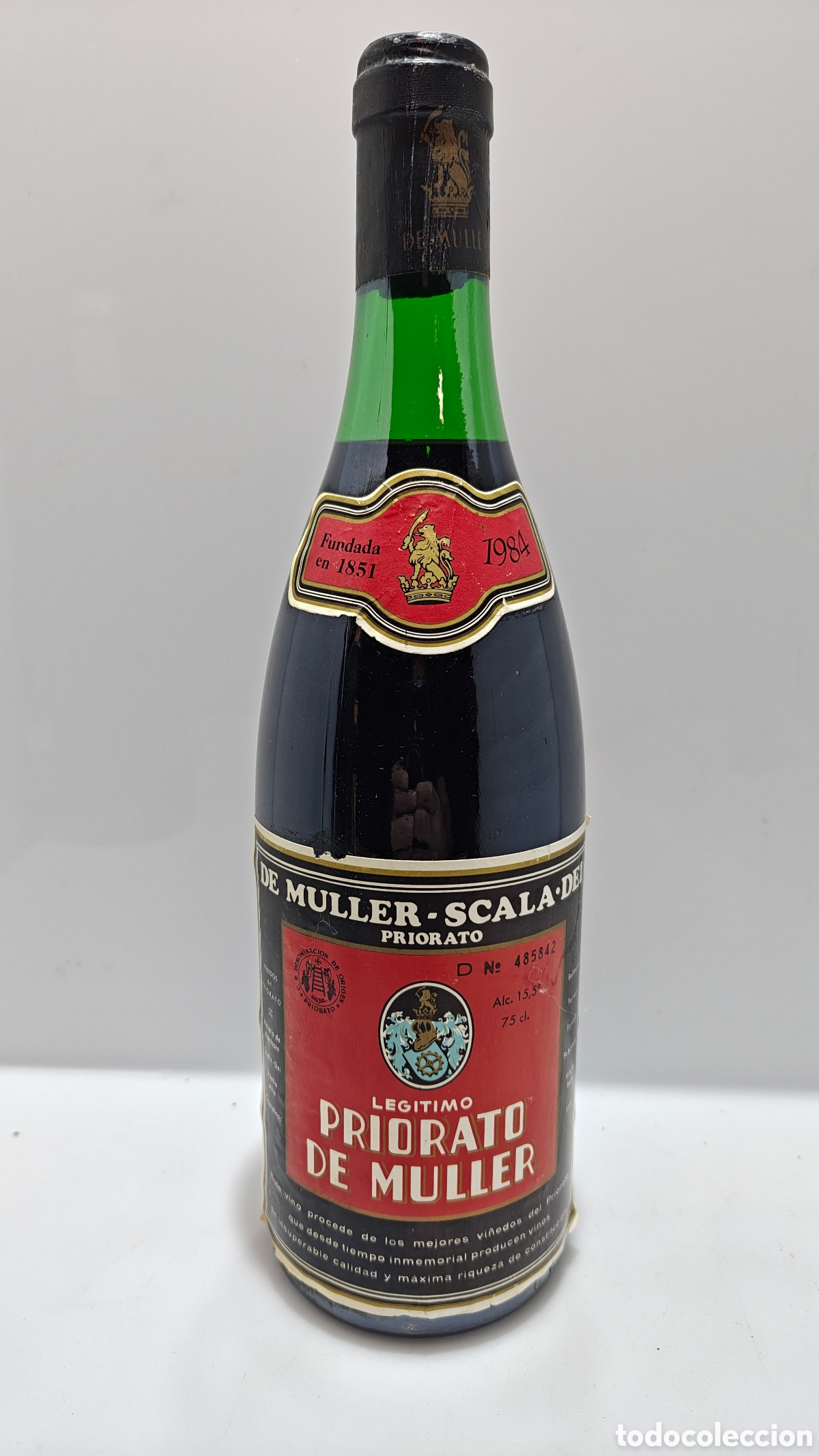 Collectionnisme de vins et liqueurs: Leg&iacute;timo Priorato De Muller a&ntilde;ada 1984