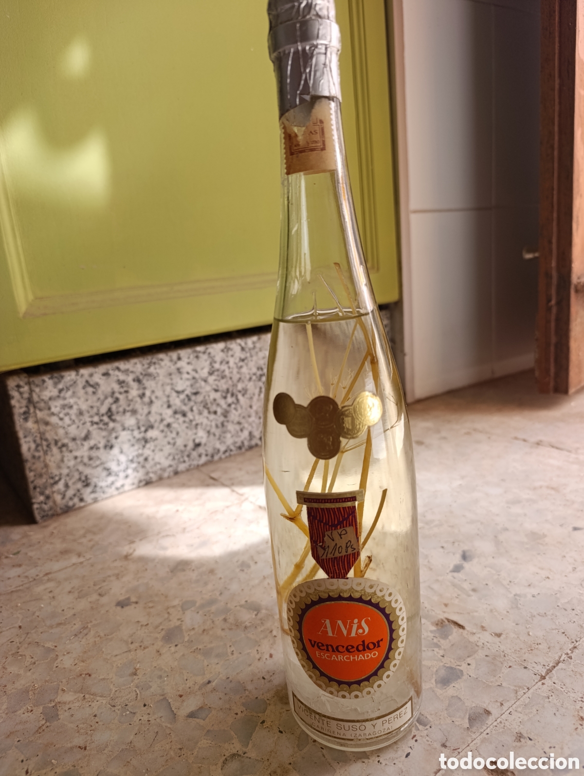 Colecionismo de vinhos e licores: Botella an&iacute;s escarchado antigua
