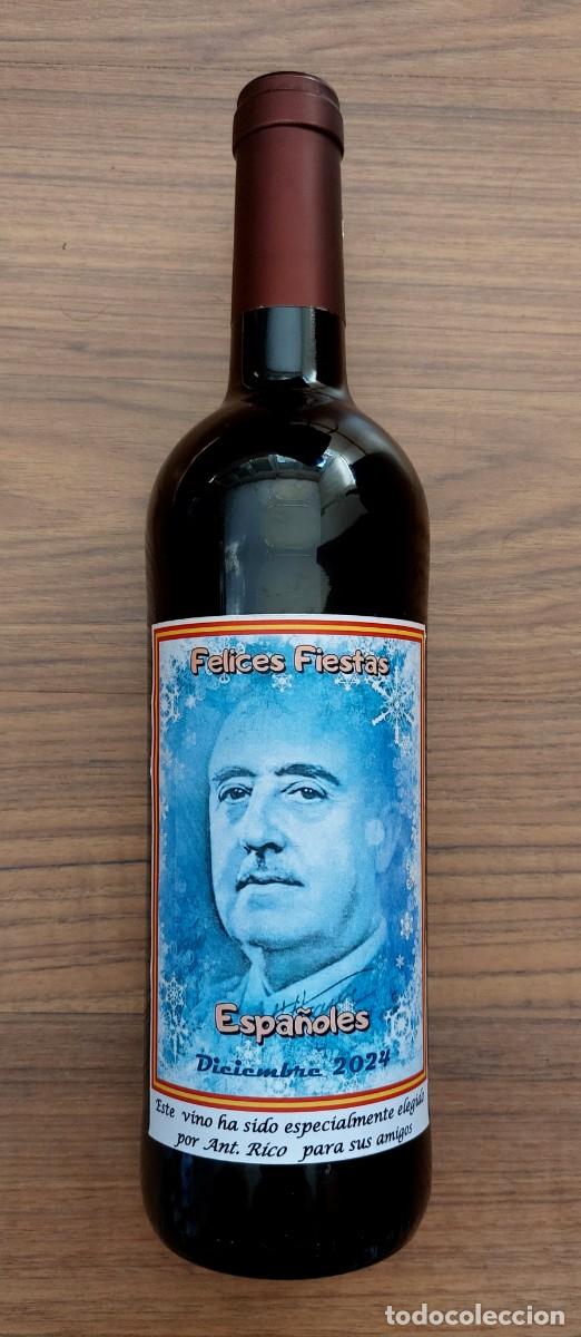 Coleccionismo de vinos y licores: BOTELLA DE VINO DE COLECCION A&Ntilde;O 2024 FRANCISCO FRANCO