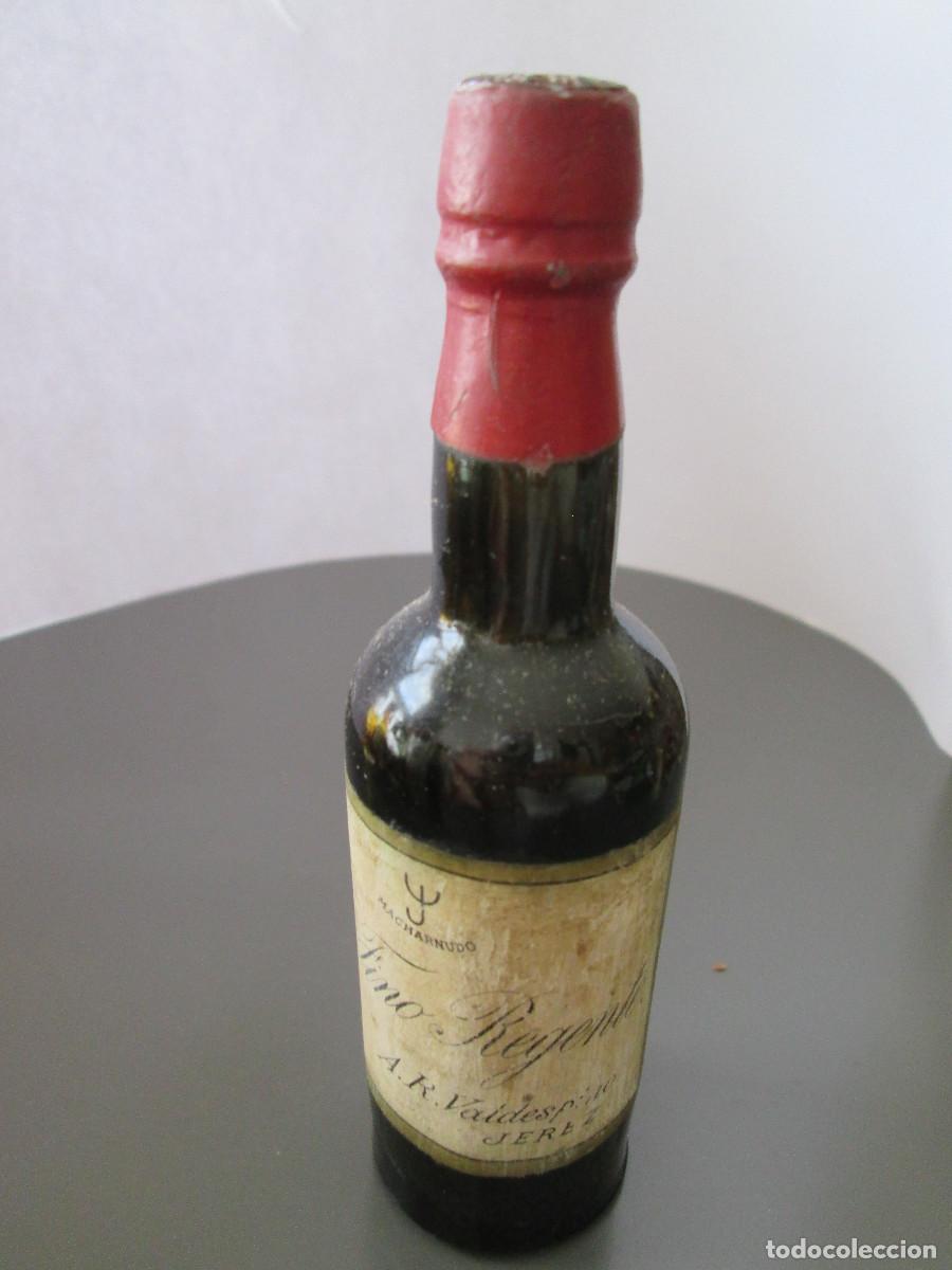 Coleccionismo de vinos y licores: BOTELLIN MINIATURA LICOR - FINO REGENTE - A.R. VALDESPINO - JEREZ