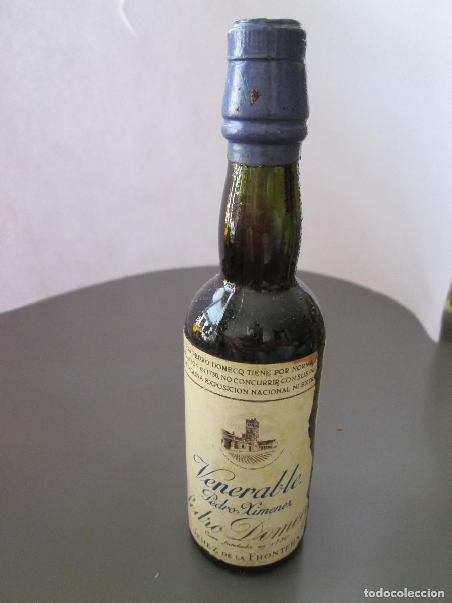 Coleccionismo de vinos y licores: BOTELLIN MINIATURA LICOR - VENERABLE - PEDRO XIMENEZ - PEDRO DOMECQ - JEREZ