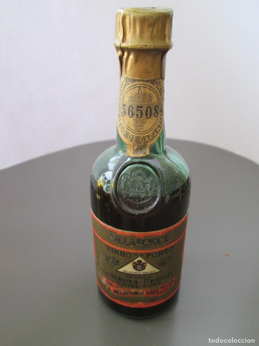 Coleccionismo de vinos y licores: BOTELLIN MINIATURA LICOR - VINHO PORTO - DELAFORCE - LACRIMA CHRISTI - WHITE PORT