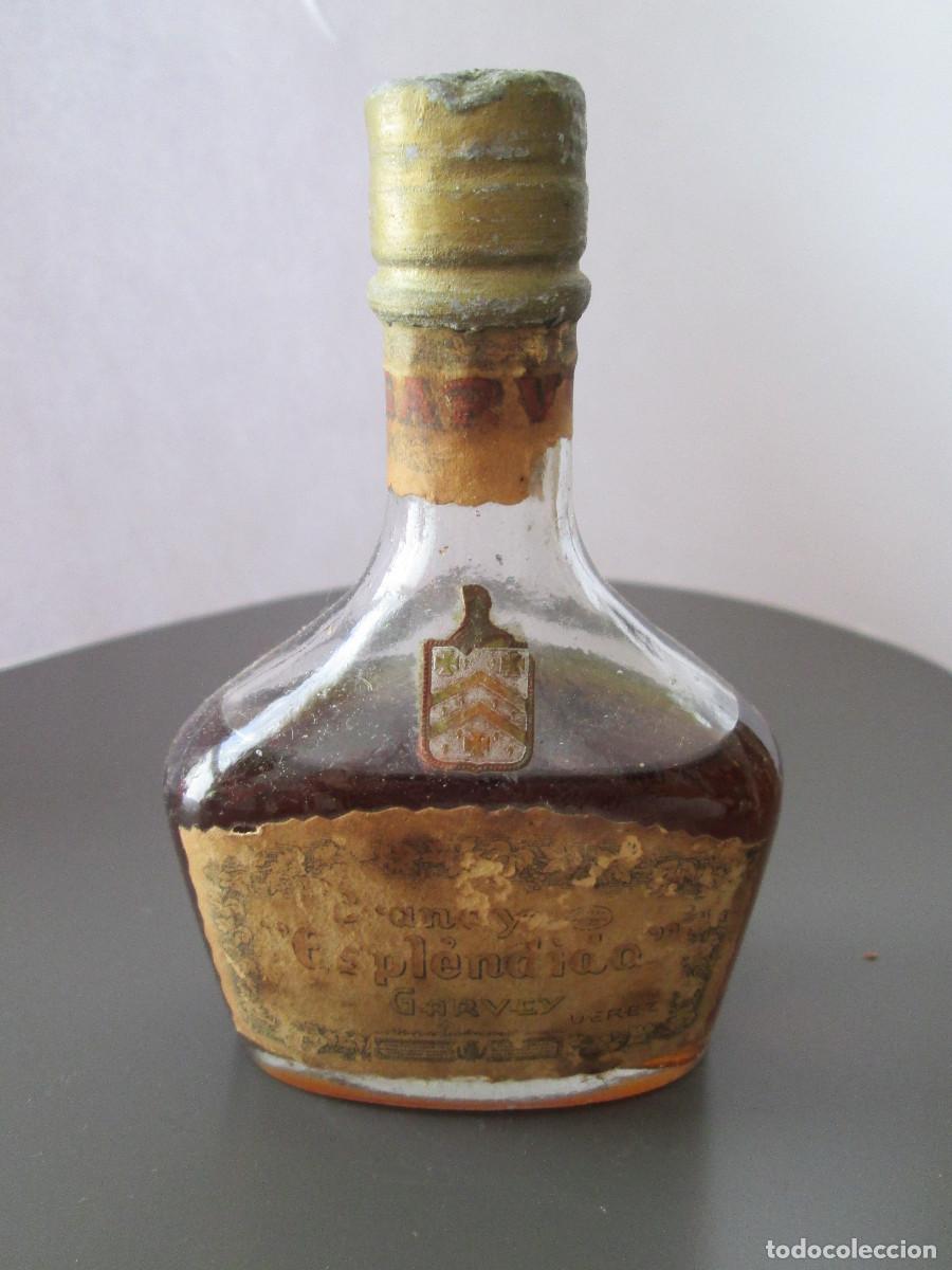 Collectionnisme de vins et liqueurs: BOTELLIN MINIATURA LICOR - BRANDY ESPLENDIDO - GARVEY - JEREZ - MEDIADA