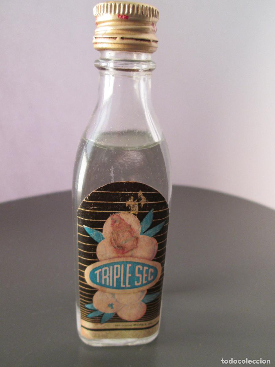 Collectionnisme de vins et liqueurs: BOTELLIN MINIATURA LICOR - TRIPLE SEC - DESTILERIAS MOREY - MALLORCA - LLENA