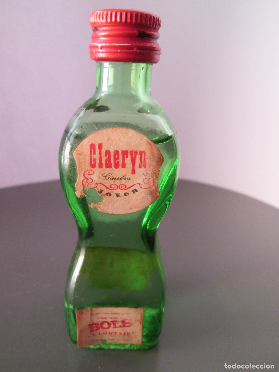 Coleccionismo de vinos y licores: BOTELLIN MINIATURA LICOR - CLAERY GINEBRA JOVEN - BOLS - LLENA