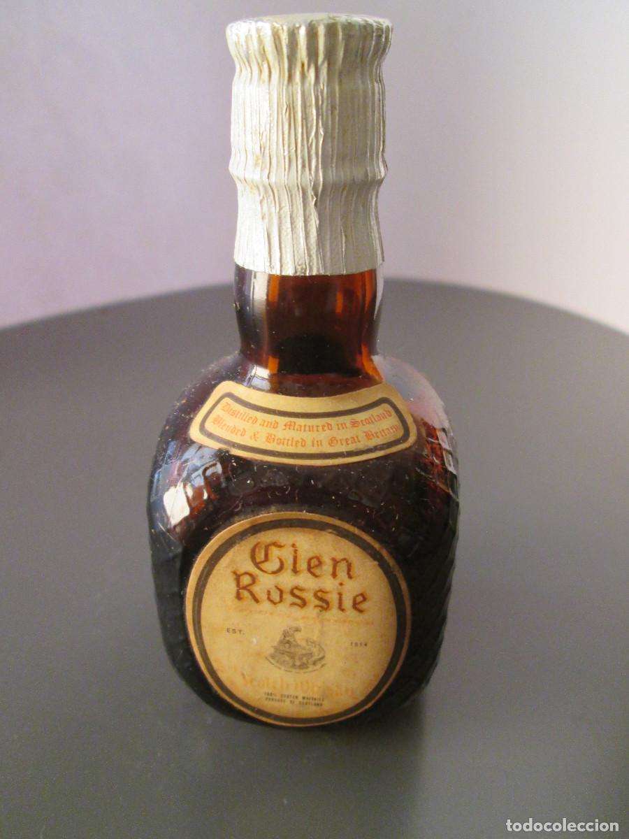 Coleccionismo de vinos y licores: BOTELLIN MINIATURA LICOR - GLEN ROSSIE - WHISKY - MEDIA