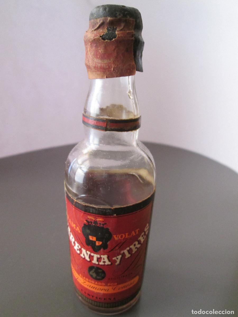 Collectionnisme de vins et liqueurs: BOTELLIN MINIATURA LICOR - LICOR 43 - FAMA VOLAT - CARTAGENA - MEDIA