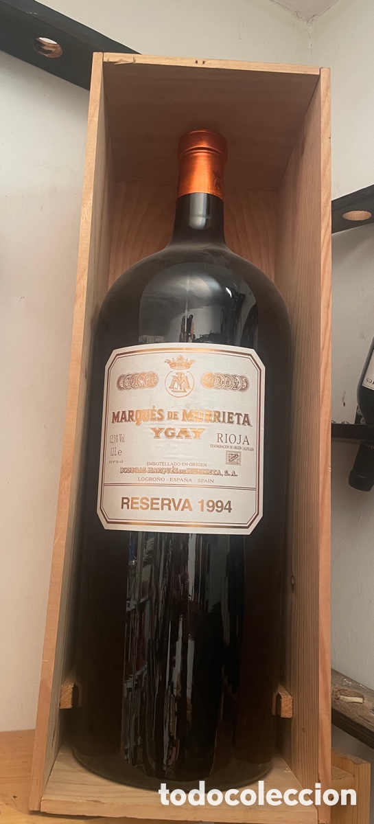 Collectionnisme de vins et liqueurs: Magnum decorativo Marqu&eacute;s de Murrieta