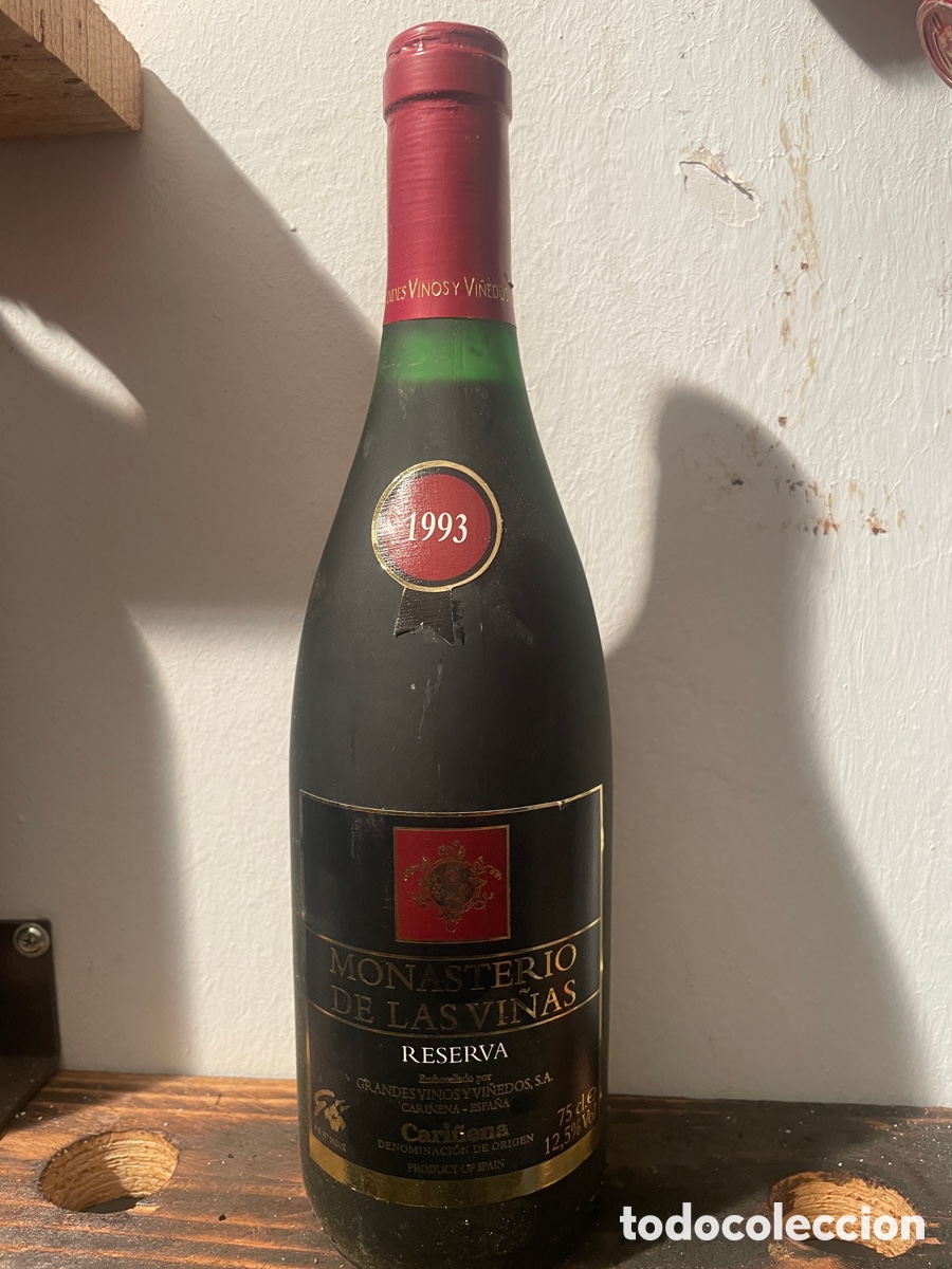 Collectionnisme de vins et liqueurs: Vino Monasterio de las Vi&ntilde;as reserva 1993